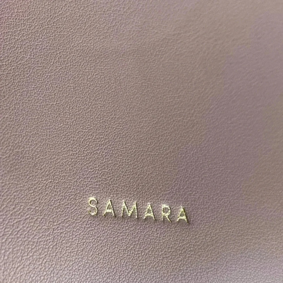 Anthropologie SAMARA shoulder bag EUC pale peony pink cottage core vegan suede - Picture 8 of 14